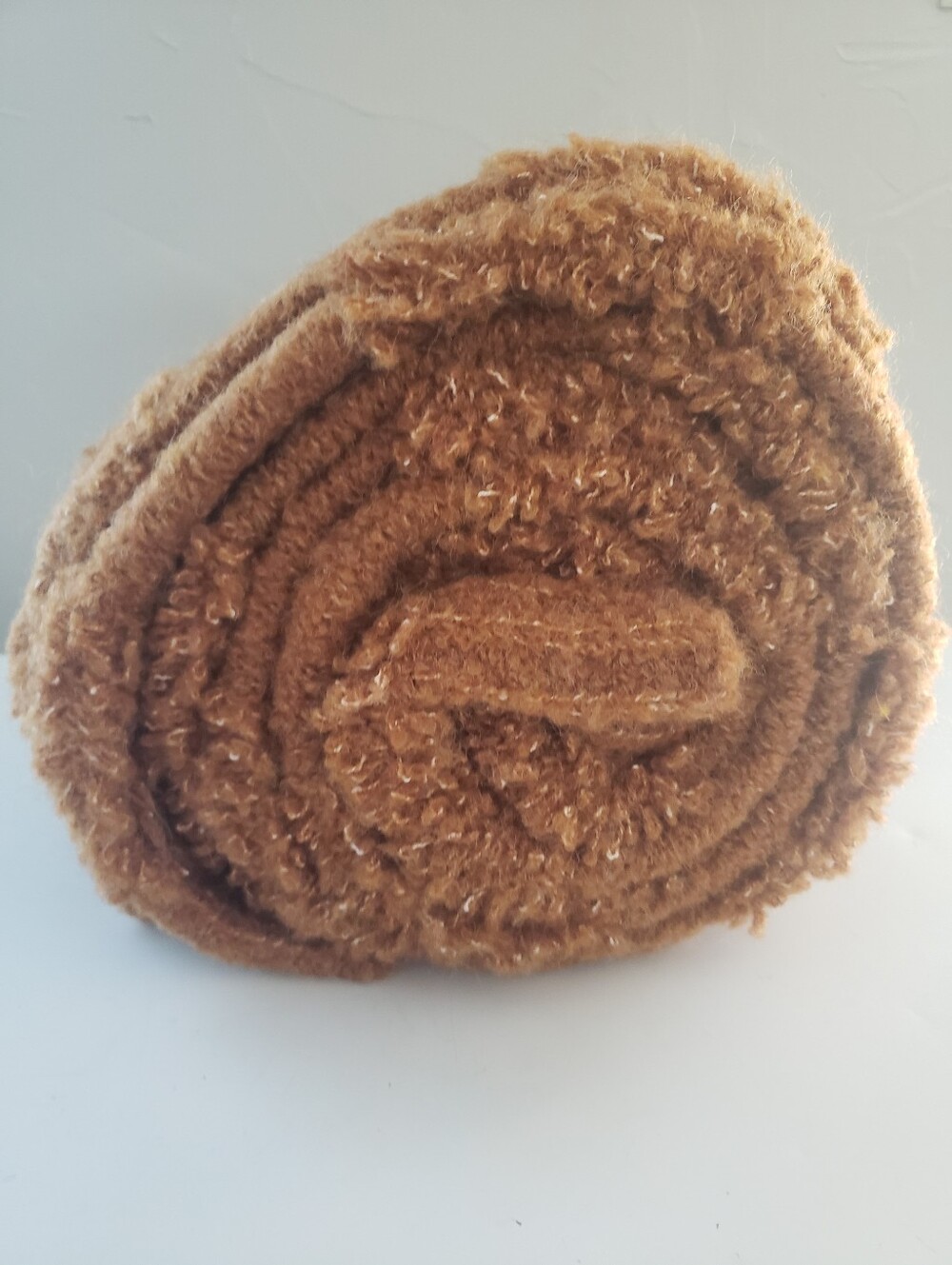 Threshold Plush Loop-Texture Throw - Rust - Picture 3 of 5